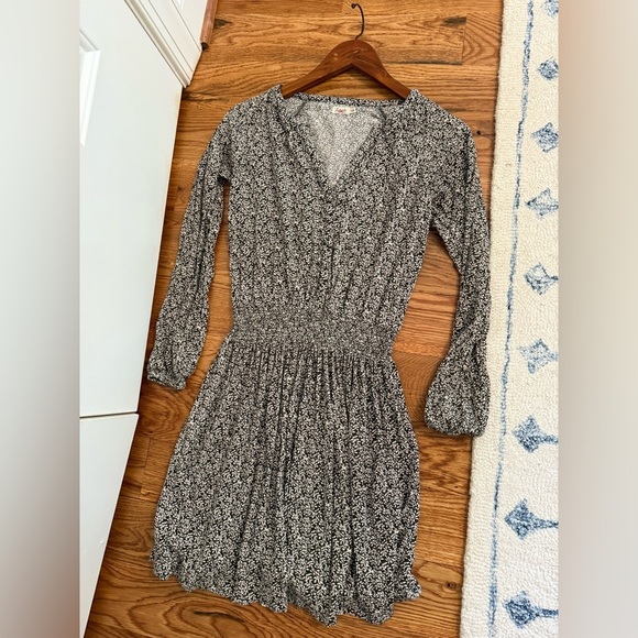 Faherty Montara Leaf Batik Printed Blouson Mini Dress Size XS - Picture 8 of 14